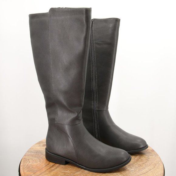 Bottes Cuissardes Gris Talon Aiguille Pointure 7 US - Découpes Laser, Neuves Sans Boîte